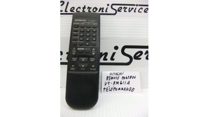 Hitachi VT-RM611A Remote  control